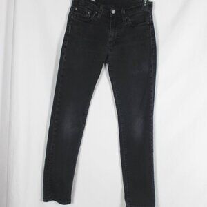 LEVI's 511 PREMIUM Denim Jeans Men Size 28 x 30 Black Slim Fit Capital "E" Tab